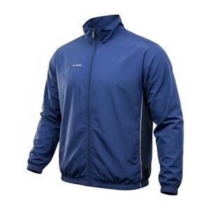 Reebok Men’s Full Zip Track Jacket Blue XXL Lightweight Windbreaker Lined